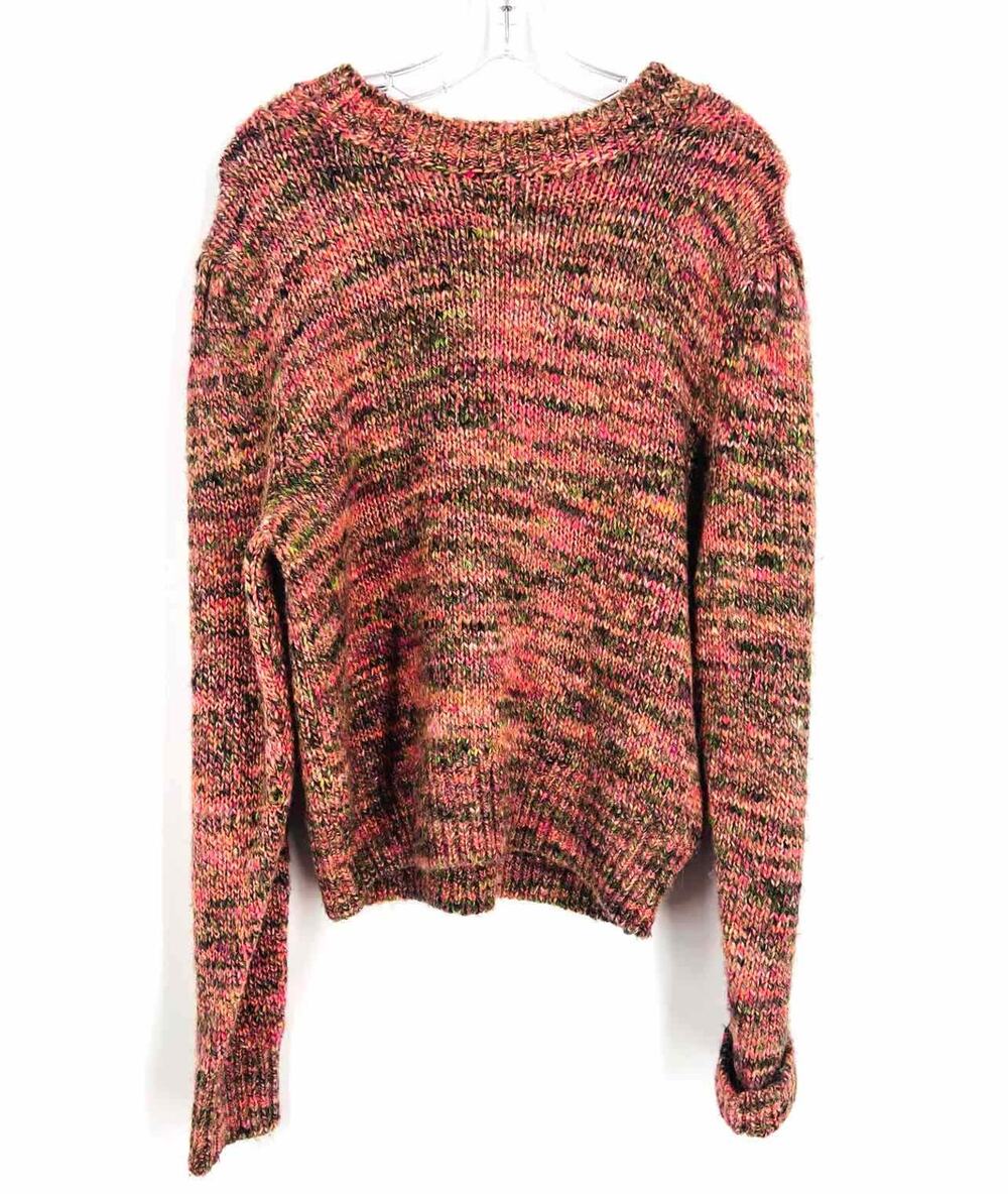 Isabel Marant Size 8 Green/Multi Variegated Knit Designer Sweater